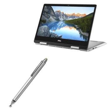 Imagem de Caneta Stylus BoxWave compatível com Dell Inspiron 14 5000 2 em 1 (14 polegadas) (Caneta Stylus da BoxWave) - Caneta Stylus capacitiva DualTip, ponta de disco, ponta de fibra - Prata metálica