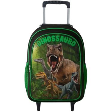 Imagem de Mochila Rodinha Masculina Escolar Infantil Menino Reforçada Grande (Dinossauro)