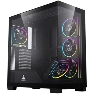Imagem de Gabinete Gamer Acegeek Nebula | Mid-Tower | Lateral de Vidro | Preto | AG-NEBULA-BK