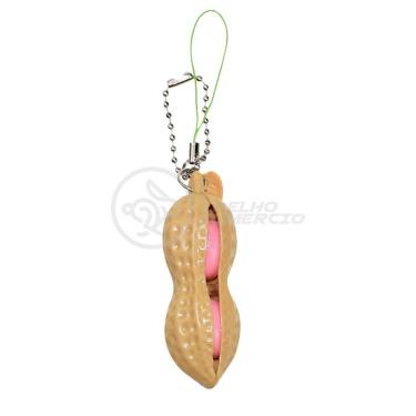 Imagem de Chaveiro Amendoim Fidget Toy Brinquedo Anti Stress De Apertar Do Tiktok Silicone Sensorial Relaxa