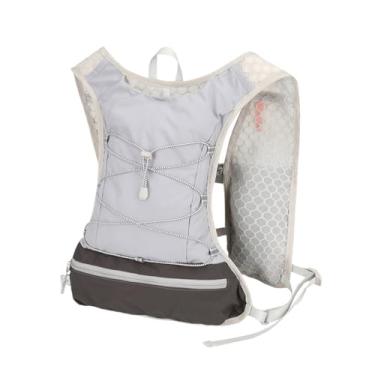 Imagem de UGPLM Colete de corrida, mochila de hidratação, bolsa esportiva para atividades ao ar livre, mochila de água para corrida, trilha, maratonista, Cinza