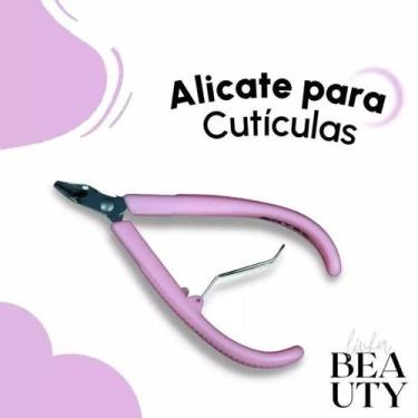 Imagem de Alicate Para Cutículas Cabo Plástico Rosa - 271-RS1 - NYBC