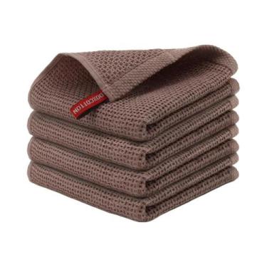 Imagem de Panos De Prato De Algodão Absorvente Macio 4/6 Unidades Toalhas De Coz