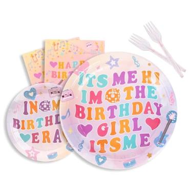 Imagem de ColorOrca Sou Eu, Oi, A Aniversariante. Louças Para Festa Incluem Pratos, Garfos, Guardanapos E Decoração De Mesa Da Minha Época.