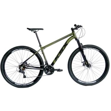 Imagem de Bicicleta 29 KSX Masculino Mtb Alum. Bike Index Freio Mecânico 21v Cabeamento Interno Suspensão 80mm (VERDEMILITAR/PRETO, 19)