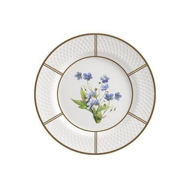 Imagem de Conjunto Com 6 Pratos Sobremesa Innocence Filete Ouro 21Cm - Alleanza 