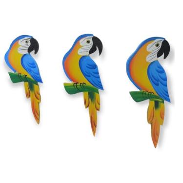 Imagem de Trio de Arara Decorativo De Parede MDF Kit Decoração Casa - Atelie Center (Caninde)