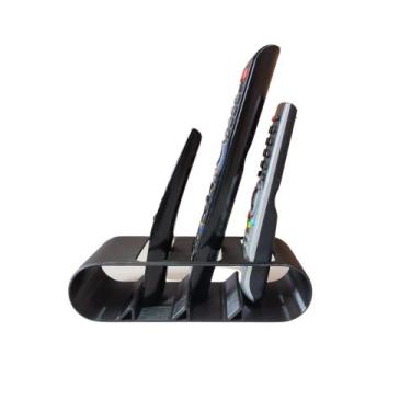 Imagem de Porta Controle Remoto Triplo - Universo 3D Empório, Preto