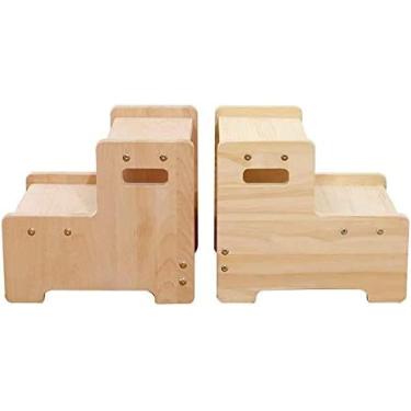 Imagem de Escada De Degrau Para Escada De Pé Mat Board Lavagem De Vaso Sanitário Degraus De Madeira Maciça Banqueta Tatami Ma Banqueta