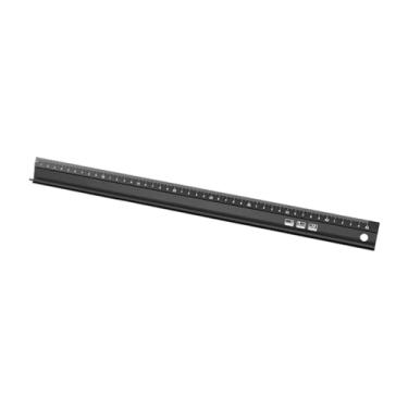 Imagem de UGPLM Régua de corte extrudada com proteção para os dedos, base resistente e antiderrapante, ferramenta de couro para artesanato, projetos de arte faça você, 460 Mm