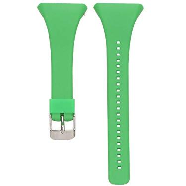 Imagem de QGHXO Pulseira para Polar FT4/FT7, pulseira de silicone macio ajustável para relógio Polar FT4/FT7 (verde)