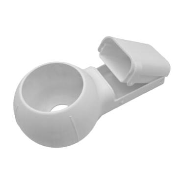 Imagem de shamjina Caixa coletora de pó de furadeira, acessório coletor de pó de furadeira para drywall, ladrilho de teto, tigela versátil para reforma residencial, Branco