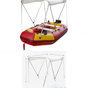 Imagem de Capa de toldo de barco à vela Sun Shelter Kit de corpo de barco de caiaque UV para acessórios externos de barco de borracha universal (1,1 ~ 1,5)