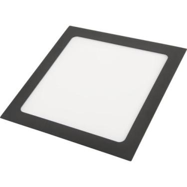 Imagem de Plafon Fita LED Tramontina Quadrado de Embutir Preto 24 W 4000 K 1680 