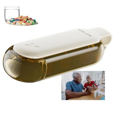 Imagem de Porta Remedio Comprimido Pilula Capsula Compartimendo Divisoria Estojo