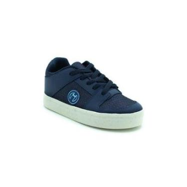 Imagem de Tênis Infantil Menino Novopé Itweens 108t030 - Azul Marinho / Off White-Masculino