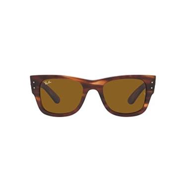 Imagem de Óculos de Sol Ray-Ban Mega Wayfarer 0RB0840S 954/33 Tam 51 / Marrom - Lentes Marrom