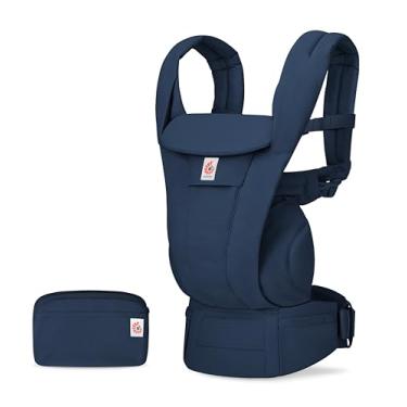 Imagem de Canguru Bebê 4 Posições Ergonômico Deluxe Cotton Azul Ergobaby