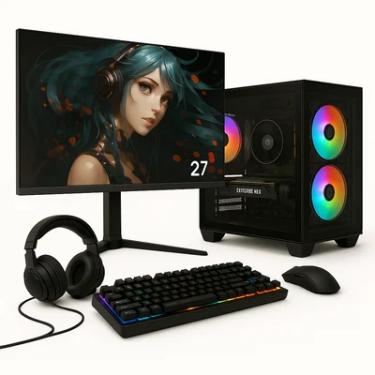 Imagem de PC Gamer Completo Skill Ryzen 5 5600g, 16gb, Radeon Vega 7, SSD 1TB M.2, + Monitor 27" Ips 100hz - Sk27002