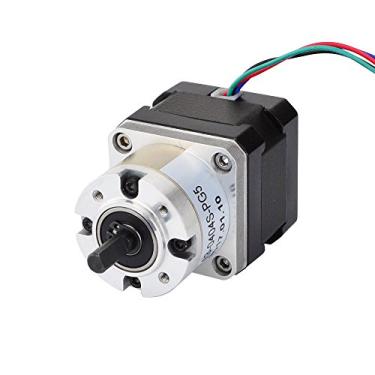 Imagem de STEPPERONLINE 5: 1 Planetary Gearbox Nema 17 Motor de passo 0,4A para impressora 3D robô faça você mesmo CNC