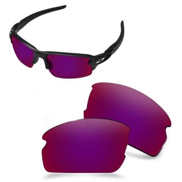 Imagem de AOZAN Lentes de reposição polarizadas ANSI Z87.1 para óculos de sol Oakley Flak 2.0 Asian Fit OO9271 - Violet Night