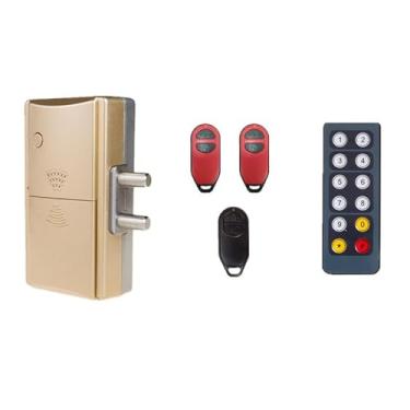 Imagem de Fechadura de porta inteligente invisível - Reforçador de segurança oculto definitivo para anti-roubo, travamento automático e controle sem chave