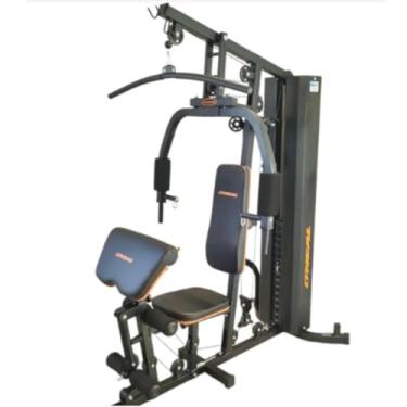 Imagem de Estação de Musculação Multi Função com Coluna de Peso 67kg – Mais de 20 Exercícios, Polias com Rolamento, Assento Acolchoado, Até 125kg