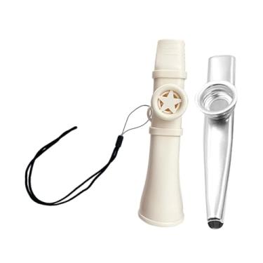 Imagem de JWQFBC Kazoo Portátil com Cordão para Adultos E Crianças em Eventos, Branco E Argent