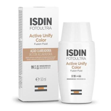 Imagem de Clareador e Protetor Solar ISDIN Active Unify com cor FPS99, 1, 50ml
