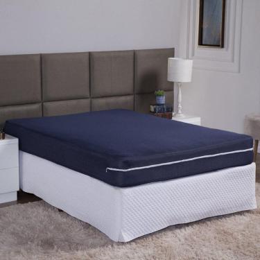 Imagem de Capa De Colchão Viuva Solteirão 28Cm Zíper Malha Lisa 1 Peça