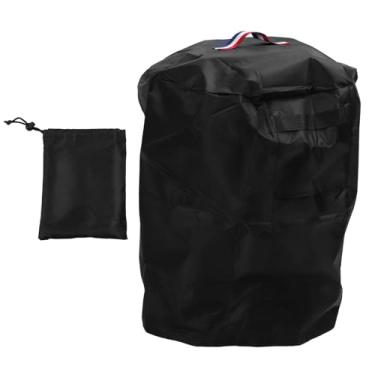 Imagem de Tampa de incêndio redondo à prova d'água Cobertura completa Durável Tampa de lareira ao ar livre com alça de ventilação resistente à prova de poeira para pátio Material de