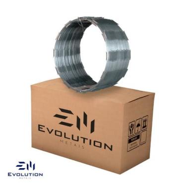 Imagem de Concertina ourico simples 45cm 10 mts - evolution - Evolution Metais