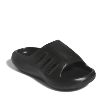Imagem de adidas Sandália de basquete unissex Adifom Iiinfinity Slides, Preto/Preto/Preto, 9 Women/8 Men