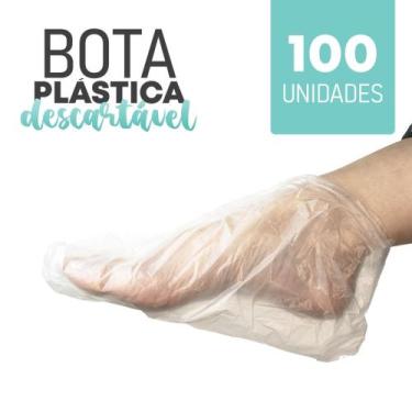 Imagem de Bota Plástica Descartável para Spa dos Pés 100 Und - Talge - Poderosa 