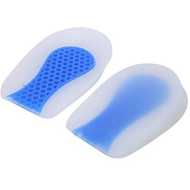 Imagem de ZJchao Inserções de Calçados de Silicone, 1 Pares de Elevadores de Salto para a Almofada de Calcanhar de Tendinite de Aquiles Aumentam a Palmilha Em Gel de Silicone e Copos para Salto, Suporte para Mulheres e Homens (L)