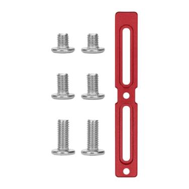 Imagem de IEUDNS Adaptador para suporte de garrafa de bicicleta, suporte para de garrafa de bicicleta, quadro fixo simples com parafusos, instalação rápida para, Vermelho 13.3 Cm