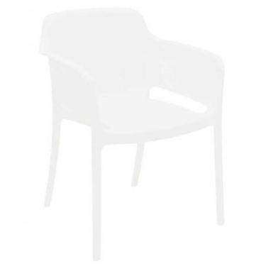 Imagem de Cadeira Tramontina Gabriela Em Fibra De Vidro Branco