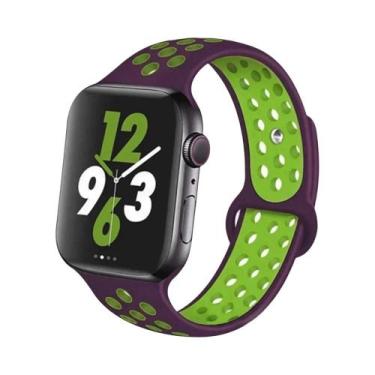 Imagem de Pulseiras De Silicone Para Apple Watch De 45mm, 44mm, 49mm, Ultra2, 40