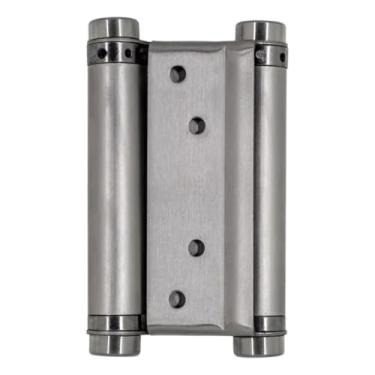 Imagem de Dobradiças P/Portas Bang Bang - Vai Vem 4 Polegadas - Reforçada Inox Acabamento Escovado