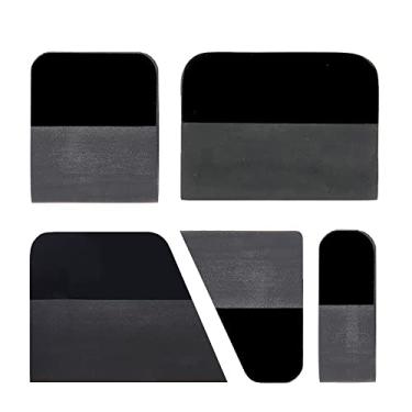 Imagem de Kit de rodo PPF 5 em 1 raspador de TPU macio antiarranhões para vinil, raspador de lâmina de água com rodo de matiz pequeno para película de proteção de tinta, ferramentas de escurecimento de janela