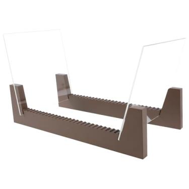 Imagem de Suporte de armazenamento de discos de vinil, comporta até 50 álbuns, rack de loja de CD, organizador para discos de vinil, prateleiras destacáveis para exibição de discos, acessórios de exibição de