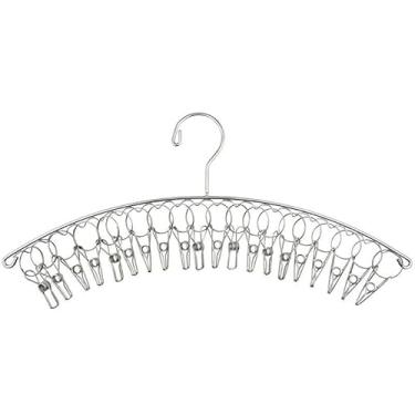 Imagem de Varal De Aço Inox 46Cm Suspenso Roupa Íntima Meia com 20 Prendedores