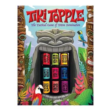 Imagem de Gamewright Tiki Topple - The Tactical Board Game of Totem Domination Board Game Multi-colored, 5" for ages 120 months to 180 months