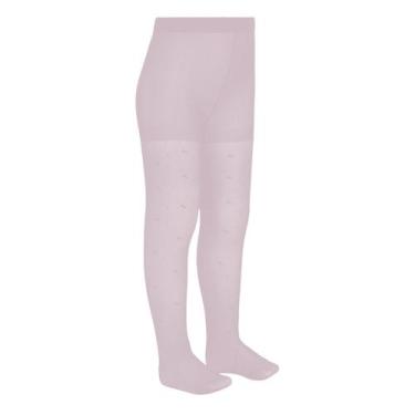 Imagem de Meia calça infantil fio 20 gravatinha trifil, G, Rosa