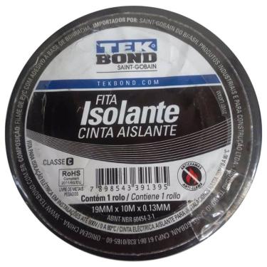 Imagem de Fita Isolante 19mm x 10 Metros 0,13mm - 21131001910 - TEKBOND