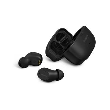 Imagem de Fone de Ouvido Philips TAT2500BK/00 Intra-Auricular True Wireless Bluetooth Cancelamento de Ruído 24h Bateria Preto