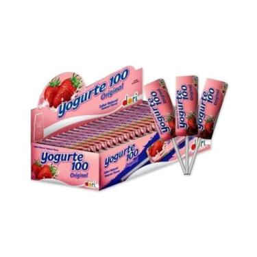 Imagem de Pirulito Recheio Matigável Iogurte 100 c/50