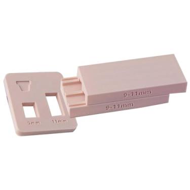 Imagem de UGPLM Conjunto de formadores de vasos de de dois tamanhos de 9 mm e 11 mm com marcas de medição 8x3,5 cm/3,1x1,4 polegadas, ferramenta profissional, Bege