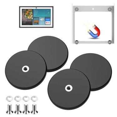 Imagem de Magnetic Mount for Echo Show 15-Inch | No-Punch Easy to Assemble | Rubber Coated Scratch-Free| Powerful Magnetic Fridge Mount | Accessories for Echo Show 15
