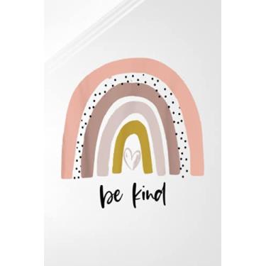 Imagem de Simple Weight Tracker - Cute Inspirational Be Kind Boho Rainbow Womens